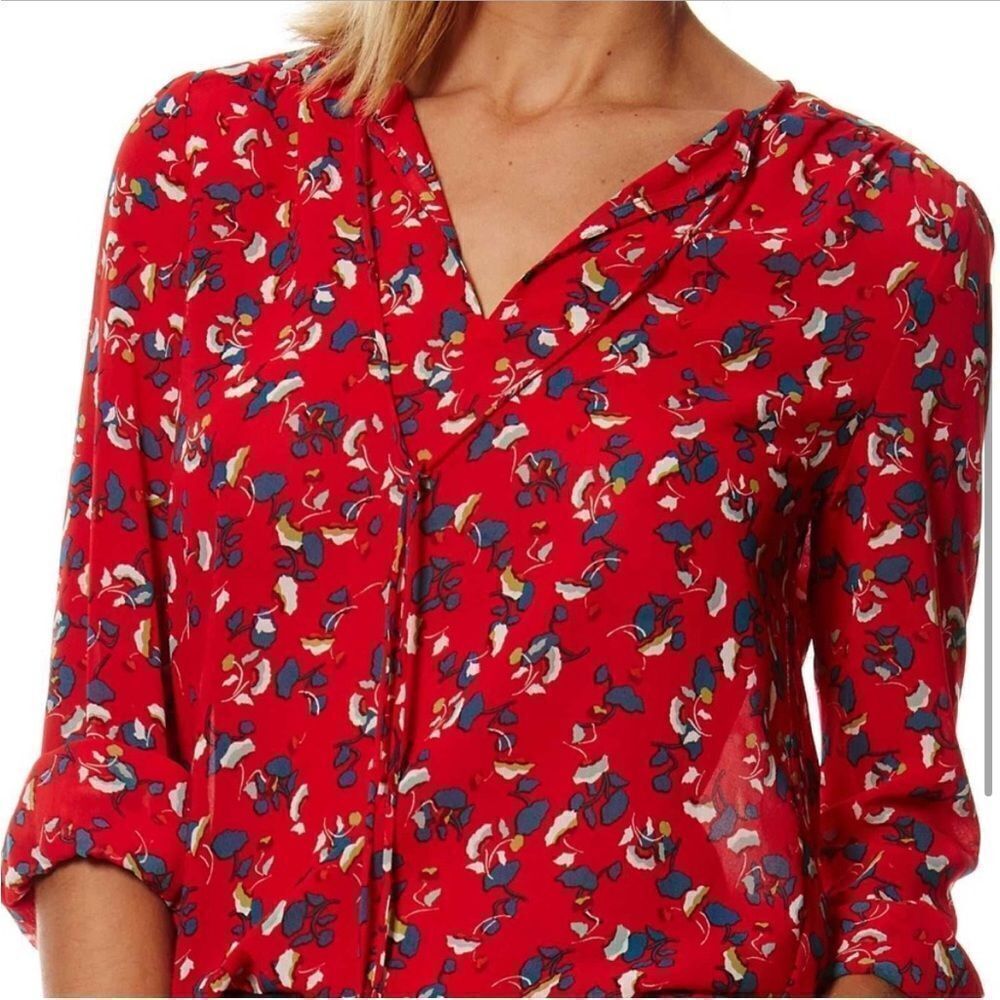 Suncoo Paris Lucille Floral Blouse Red